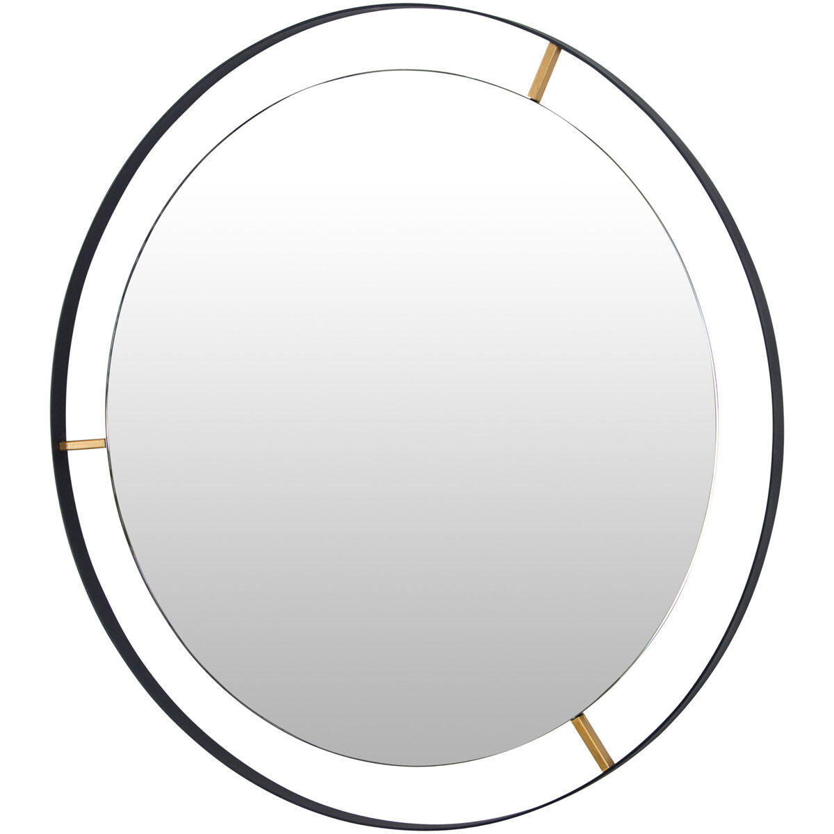 Framed 20 X 20 inch Matte Black Wall Mirror