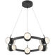Biscayne LED 28 inch Matte Black Chandelier Ceiling Light