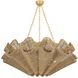 Hayworth 8 Light 44 inch Vintage Gold Leaf Chandelier Ceiling Light