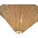 Alora Mood Bridgette 1 Light 16.38 inch Brushed Gold and Rattan Pendant Ceiling Light in Rattan Shade