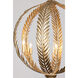 Atlas 6 Light 24 inch Grecian Gold Pendant Ceiling Light