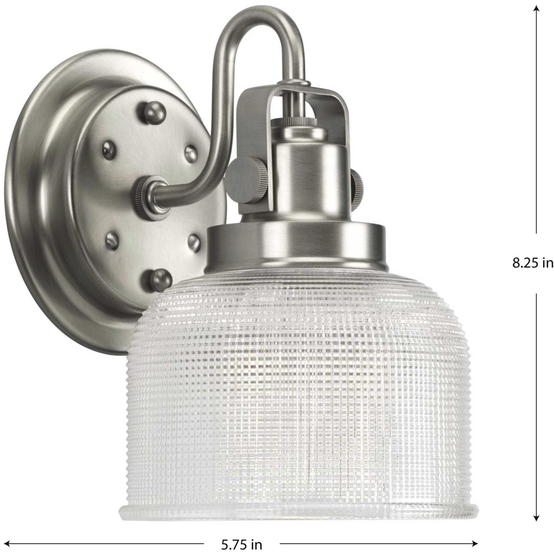 Archie 1 Light 5.75 inch Antique Nickel Bath Vanity Wall Light