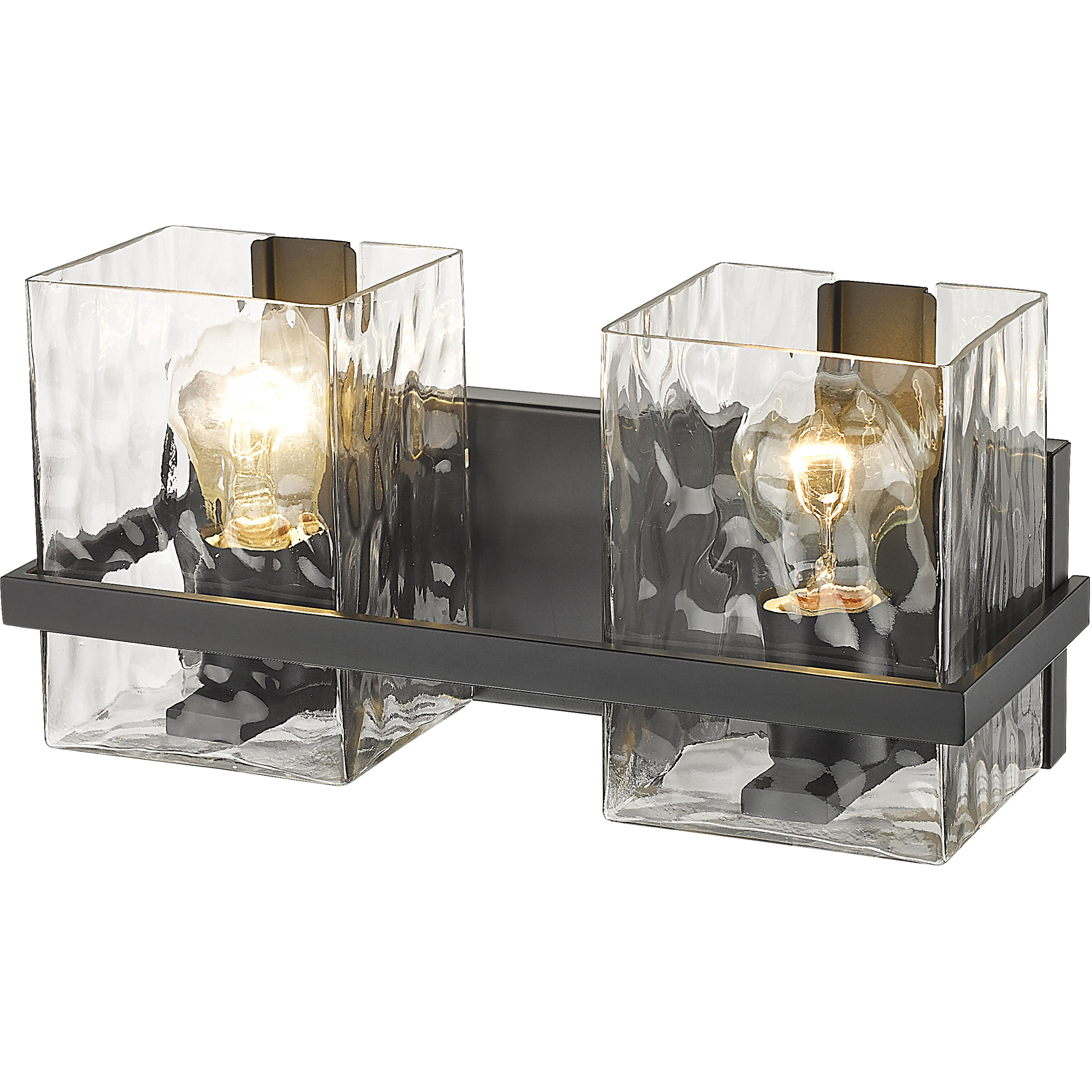 Bennington 2 Light 14.25 inch Matte Black Vanity Wall Light