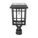 Grand Prairie 15.75 inch Black Solar Light