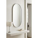 Capsule 40 X 22 inch Chrome Wall Mirror in Painted Chrome