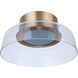 Centric LED 10.5 inch Satin Brass Flushmount Ceiling Light