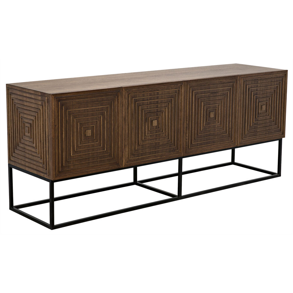 Lanon 80 X 21 inch Dark Walnut Sideboard