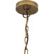 Zinnia 1 Light 36 inch Antique Brass Pendant Ceiling Light