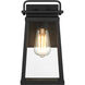 Great Outdoors Isla Vista 1 Light 11 inch Coal Outdoor Wall Mount