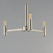 Emana 3 Light 16.25 inch Satin Nickel Chandelier Ceiling Light