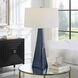 Teramo 32 inch 150 watt Blue Ombre and Brushed Nickel Table Lamp Portable Light