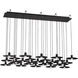 Sean Lavin Eaves LED Nightshade Black Chandelier Ceiling Light, Integrated LED