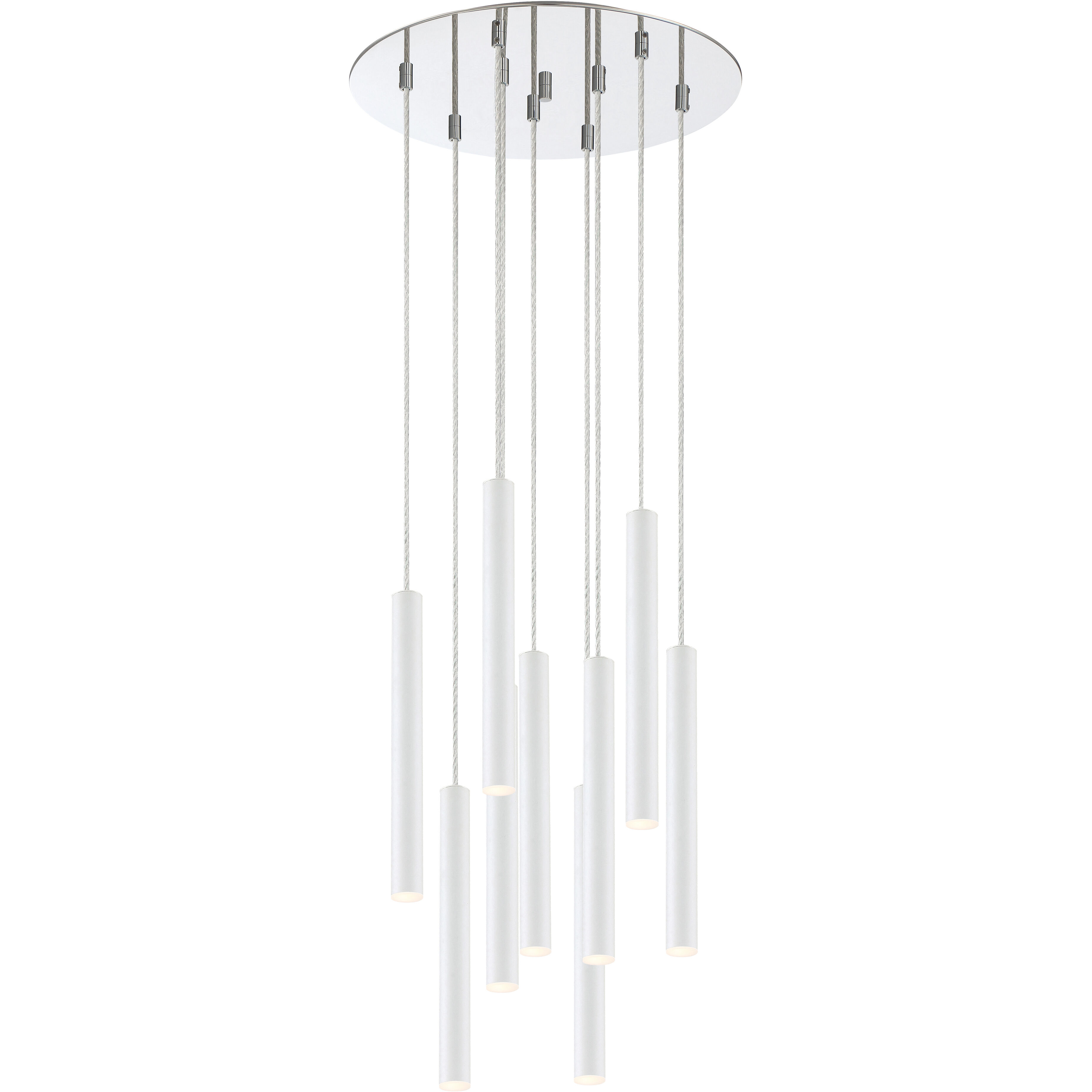 Forest LED 16 inch Chrome Chandelier Ceiling Light