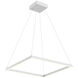 Piazza LED 23.63 inch White Pendant Ceiling Light