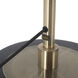 Luna Bella 72 inch 9 watt Weathered Brass Torchiere Floor Lamp Portable Light