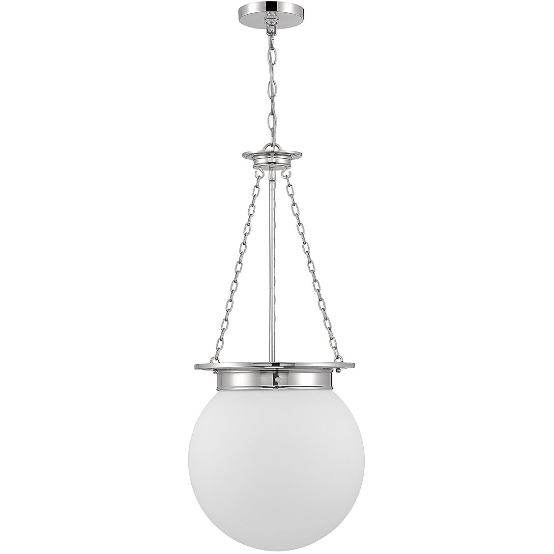 Manor 3 Light 13.5 inch Polished Nickel Pendant Ceiling Light