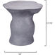 Sculpt 17.75 X 16 inch Steel Grey Side Table