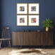 Abstract Blue and Multi and Pink and Turquoise Framed Art