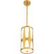 Royston 1 Light 7 inch Antique Gold Mini Pendant Ceiling Light