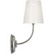Thomas O'Brien Vendome LED 5.5 inch Polished Nickel Single Sconce Wall Light