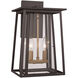 Geode 2 Light 25 inch Black Outdoor Wall Lantern
