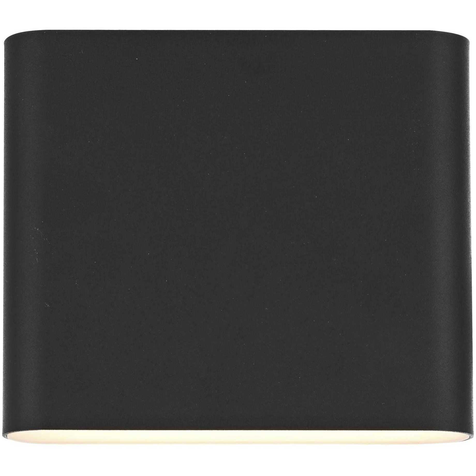 Clyde 2 Light 5 inch Black Outdoor Wall Sconce