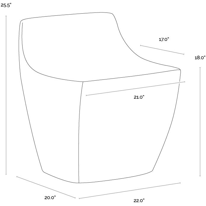 Ledger 25.5 inch Black Outdoor Stool