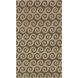 Rain Oatmeal / Dark Brown Handmade Rug