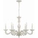 Paris Market 6 Light 28 inch Antique White Chandelier Ceiling Light