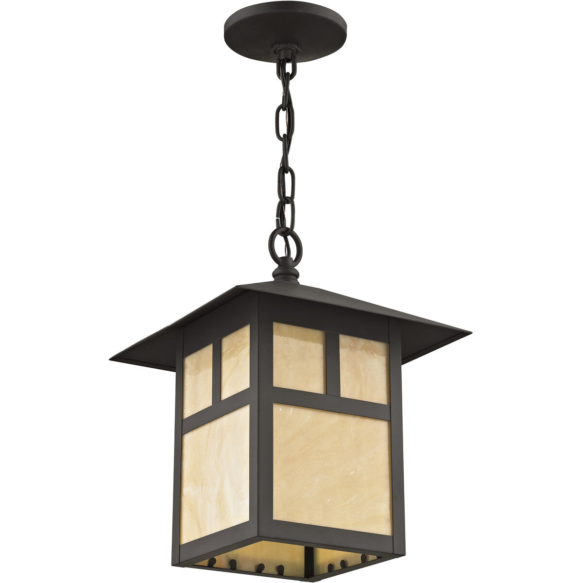 Montclair Mission 1 Light 10 inch Bronze Outdoor Pendant Lantern