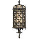 Costa del Sol 2 Light 24 inch Black Outdoor Sconce