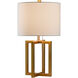 Signature 22 inch 60 watt Solid Gold Table Lamp Portable Light