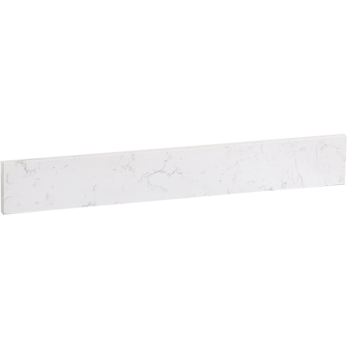 Backsplash 30 X 1 X 4 inch Calacatta White Bathroom Vanity Backsplash