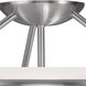 Newburgh 3 Light 16 inch Brushed Nickel Medium Semi-Flush Ceiling Light