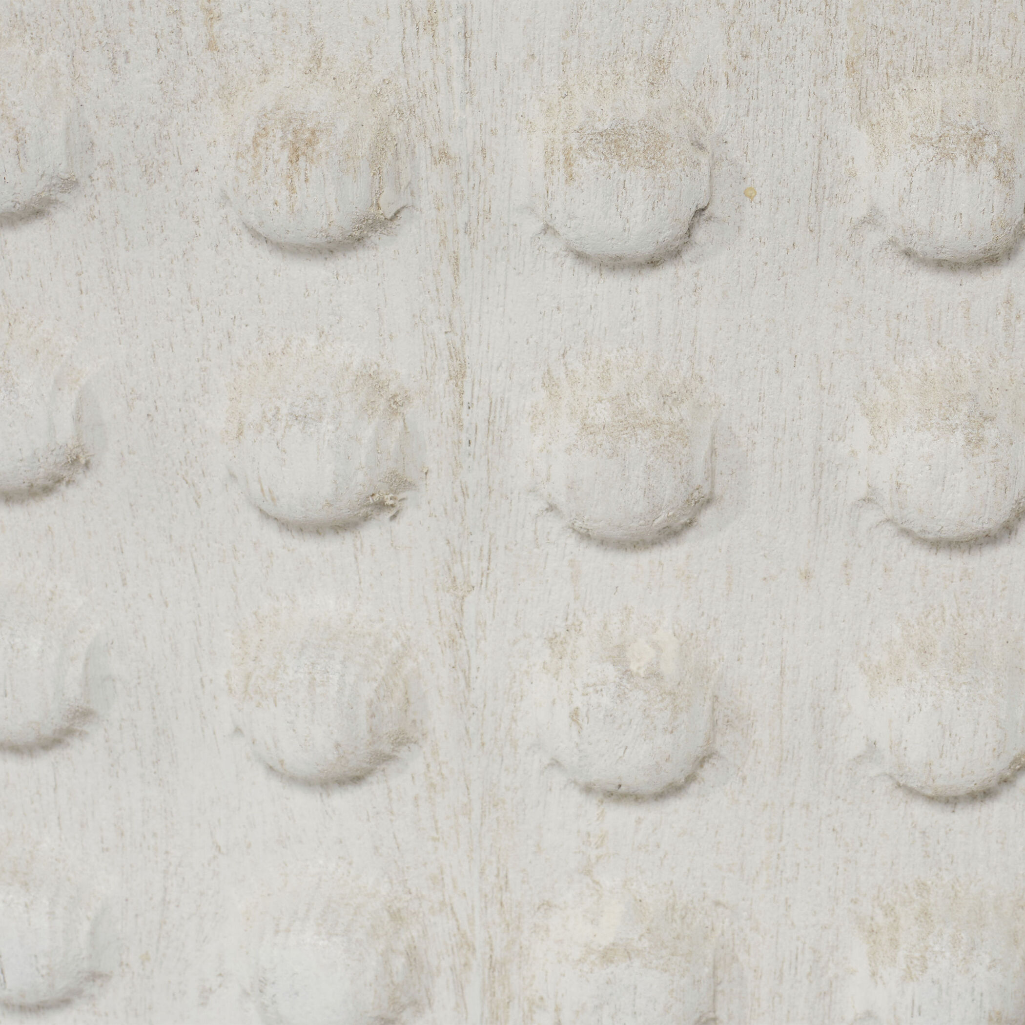 Studded White Wash Bistro Dining Table, Inline