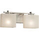 Fusion LED 15.5 inch Brushed Nickel Vanity Light Wall Light in 1400 Lm LED, Rectangle, Weave Fusion