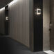 Boxie LED 10 inch Black with Brushed Nickel Outdoor Wall Light