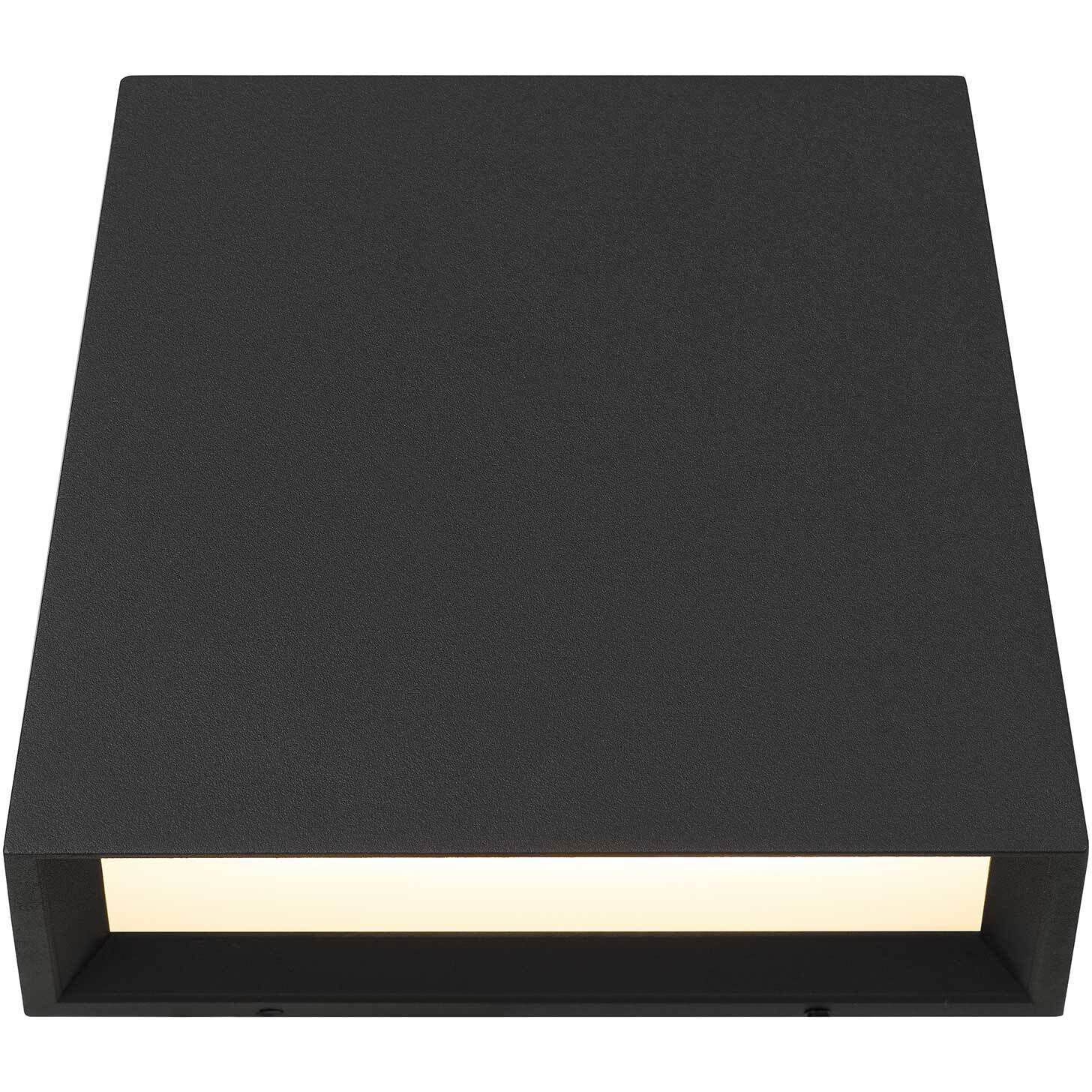 Fillet LED 5.25 inch Sand Black Outdoor Wall Sconce