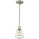 Vintage 1 Light 5.5 inch Satin Nickel Mini-Pendant Ceiling Light