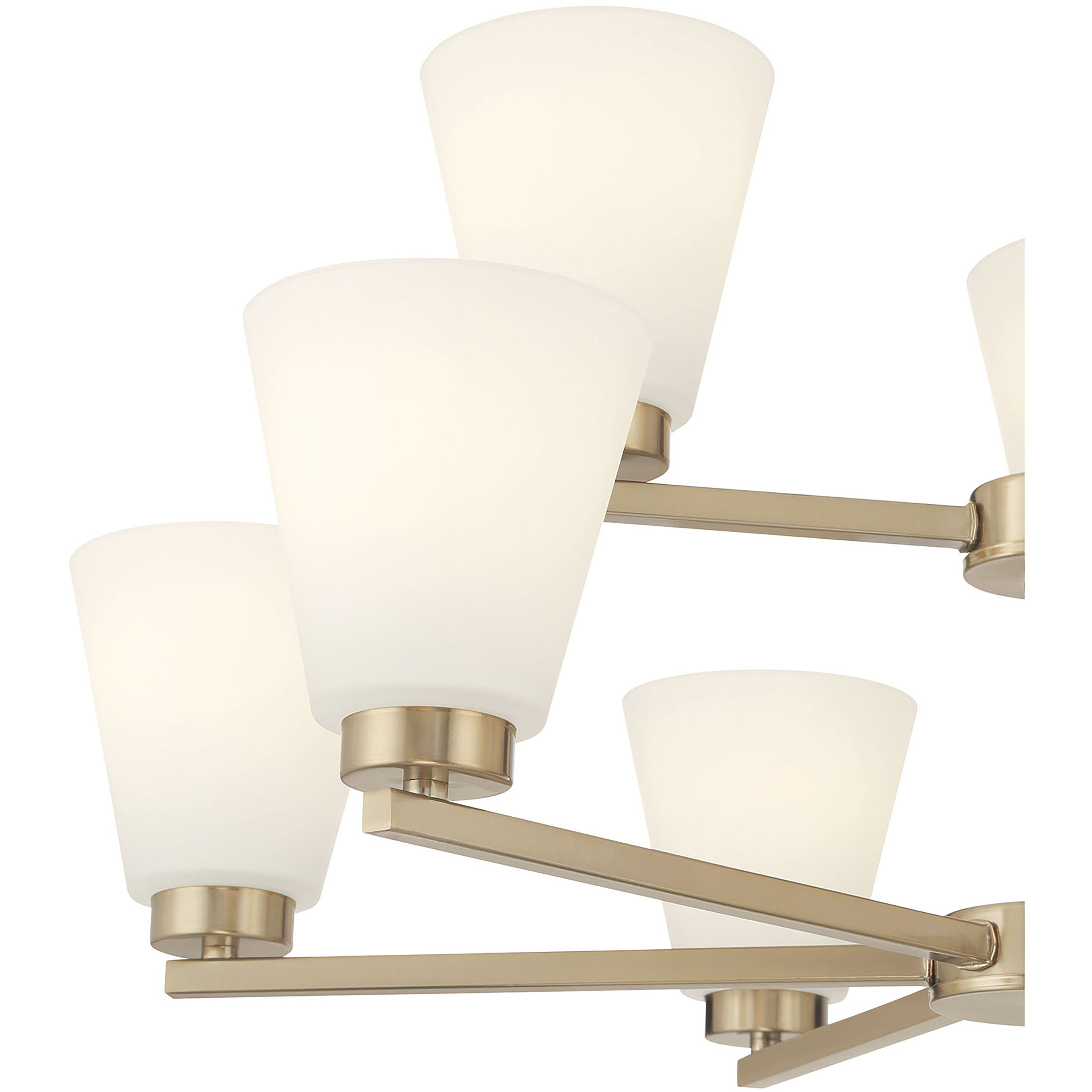 Strayhan 9 Light 28.5 inch Modern Gold Chandelier Ceiling Light