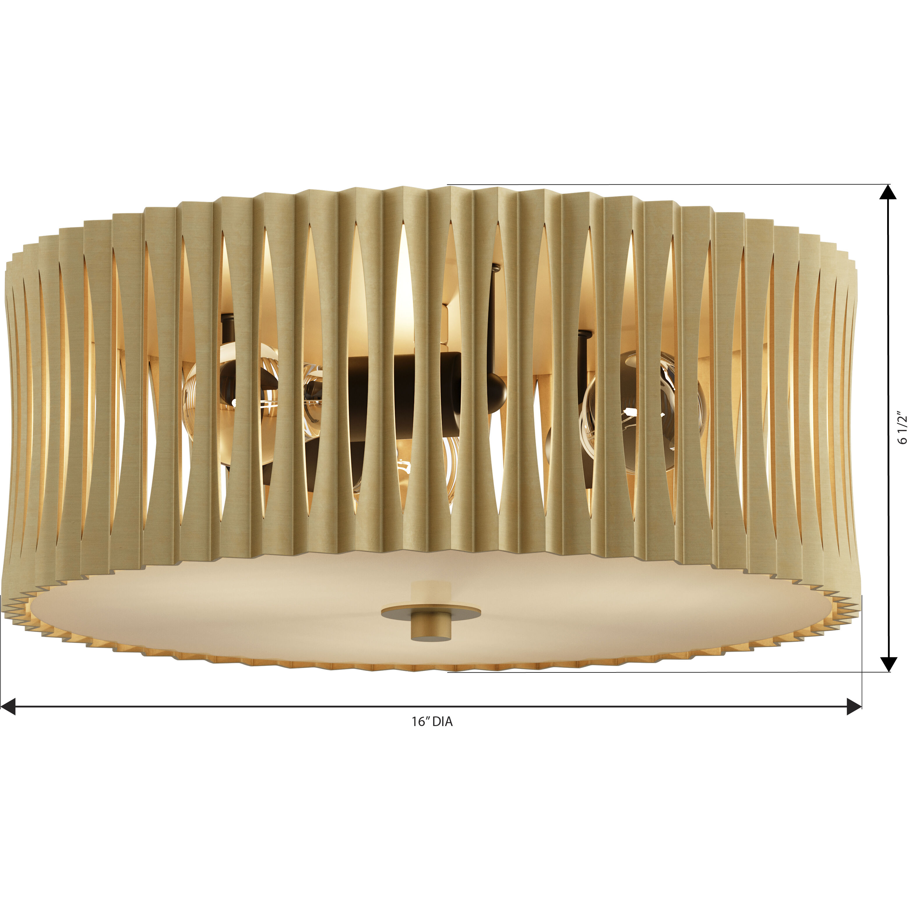 Aven 3 Light 16 inch Sand Coal Black and Legacy Brass Flush Mount Ceiling Light