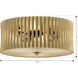 Aven 3 Light 16 inch Sand Coal Black and Legacy Brass Flush Mount Ceiling Light