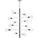 Astrid 12 Light 36 inch Polished Nickel Chandelier Ceiling Light