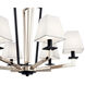 Dancar 6 Light 28 inch Polished Nickel Chandelier 1 Tier Medium Ceiling Light, Medium