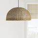 Pourel 3 Light 23.75 inch Natural Pendant Ceiling Light
