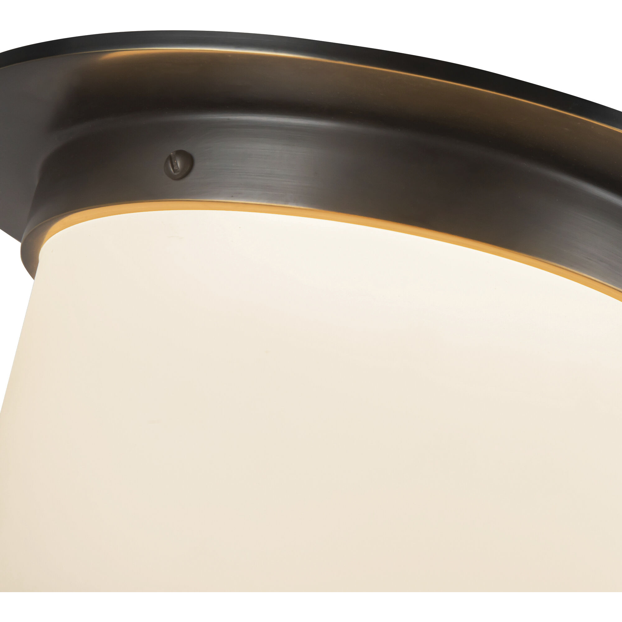 Mineral 2 Light 11.13 inch Urban Bronze and Matte Opal Glass Flush Mount Ceiling Light in Opal Glass Shade