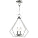 Prism 3 Light 14 inch Polished Chrome Convertible Mini Chandelier/Ceiling Mount Ceiling Light