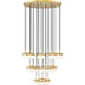 Renaud LED 40.75 inch Modern Gold Chandelier Ceiling Light