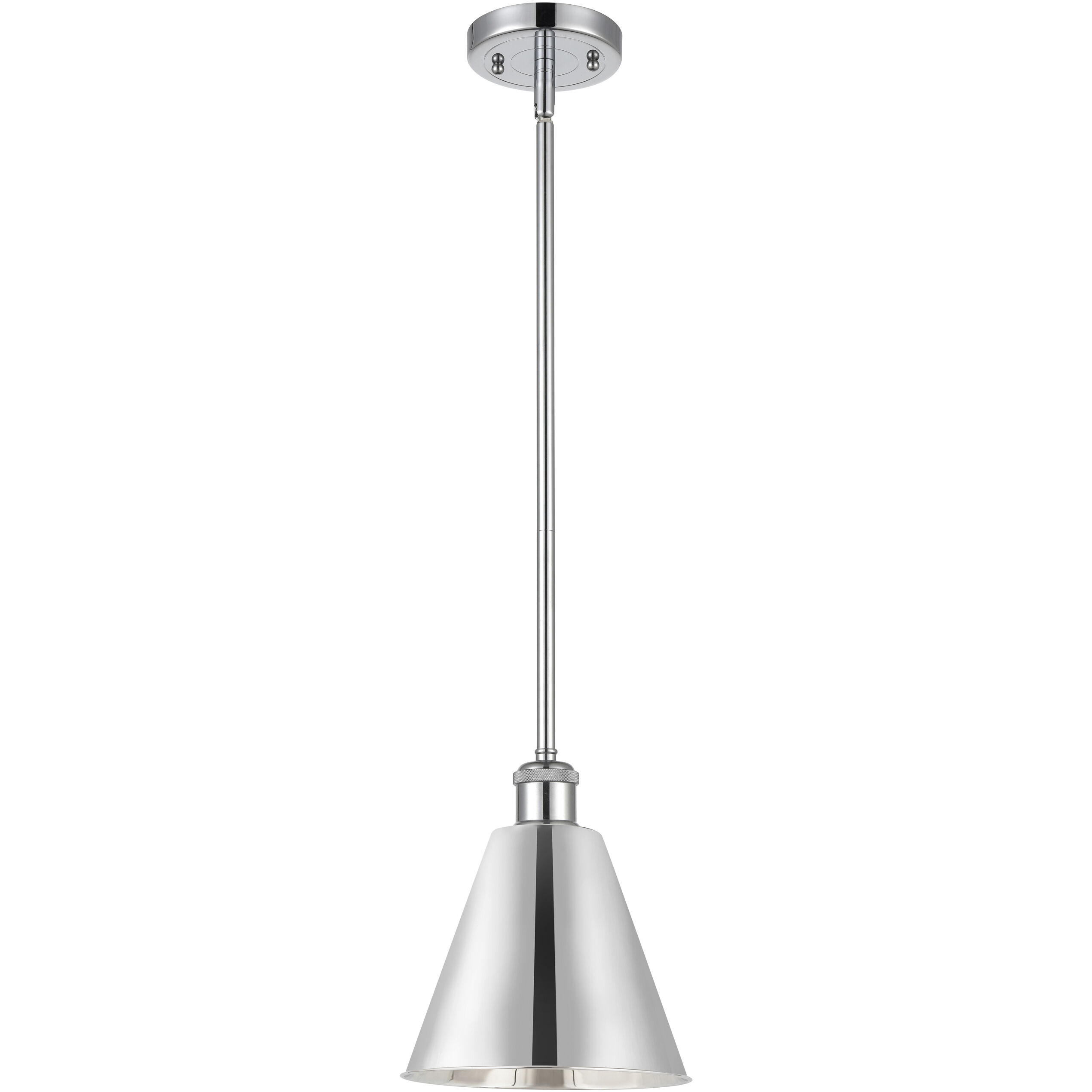 Ballston Cone LED 8 inch Polished Chrome Pendant Ceiling Light