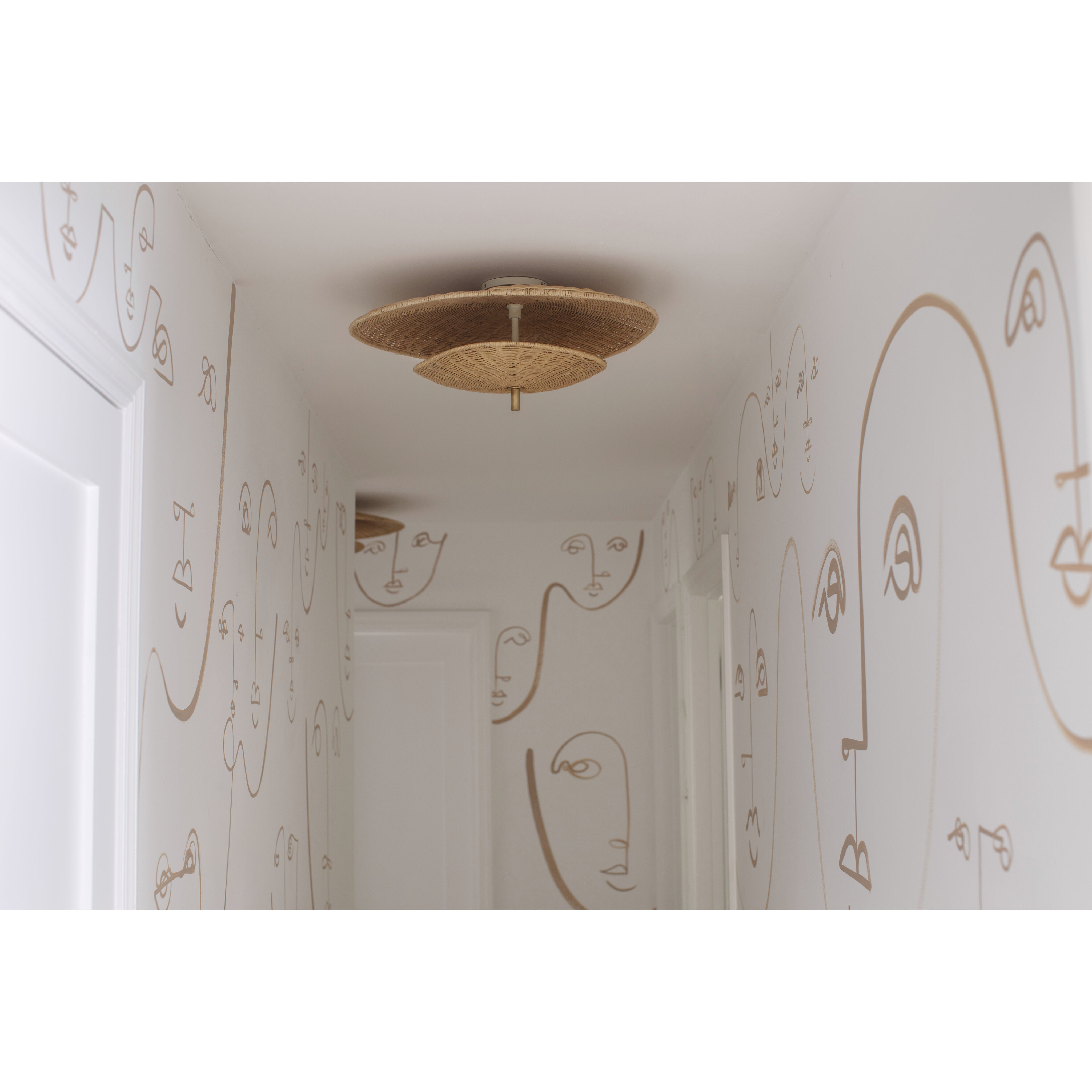 Marigold 3 Light 23.75 inch Aged Brass Semi Flush Ceiling Light